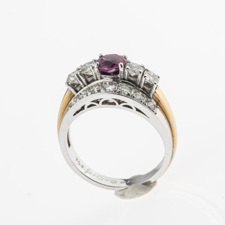 Bild 1 zu Objekt, Cocktailring mit Rubin und Diamanten, 176D 787
