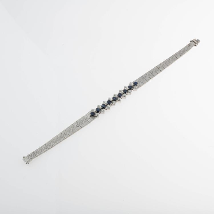 Bild 1 zu Objekt, Vintage Armband mit Saphiren und Diamanten, 176D 791