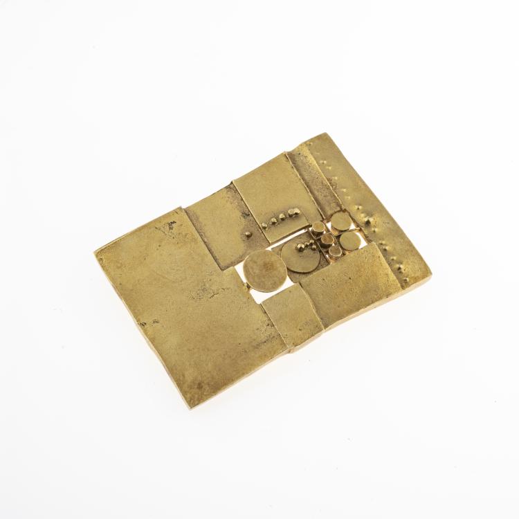 Hauptbild zu Objekt, Brosche, um 1978, Atelier Hoppenthaler, M&uuml;nchen/Munich, 176D 838