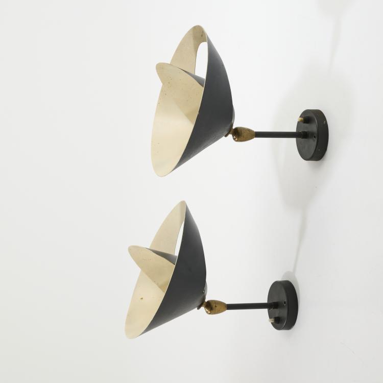 Bild 1 zu Objekt, Zwei Wandappliquen 'Petit Saturne', 1957, Serge Mouille, Steph Simon, Paris, 176B 290