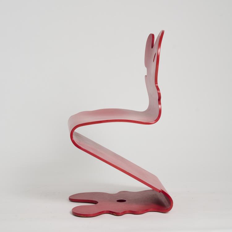 Bild 1 zu Objekt, Stuhl 'Pantonic', 1992, Verner Panton, Hag, Studio, Norwegen / Norway, 177A 455