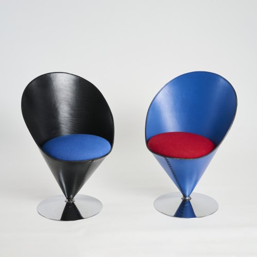 Zwei Sessel 'Cone chair', 1958 (Entwurf)