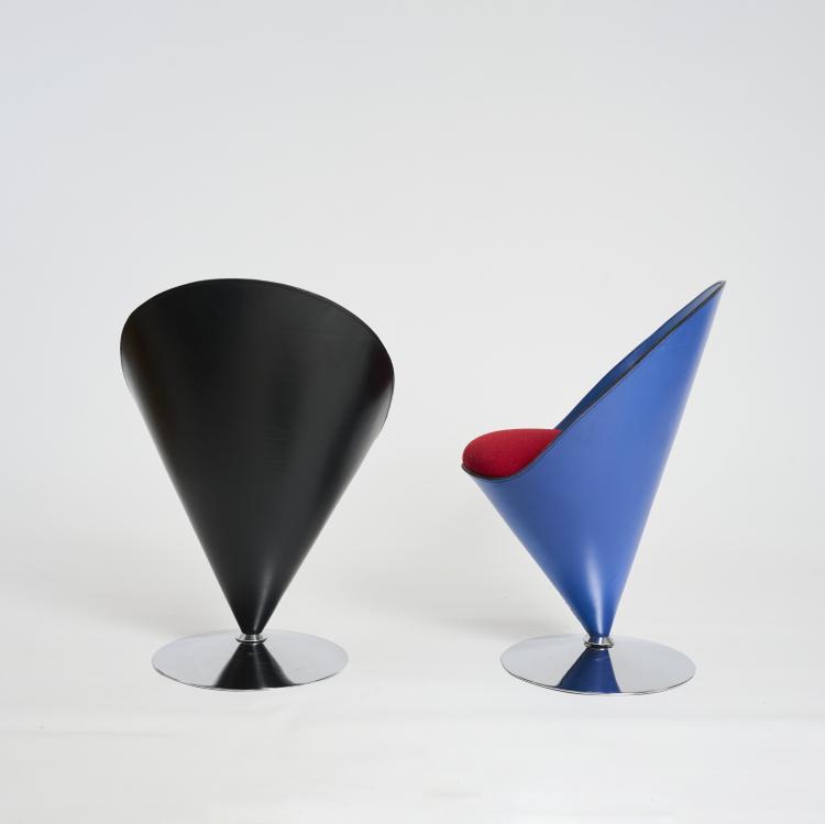 Bild 1 zu Objekt, Zwei Sessel 'Cone chair', 1958 (Entwurf), Verner Panton, Polythema, Erding, 177A 211