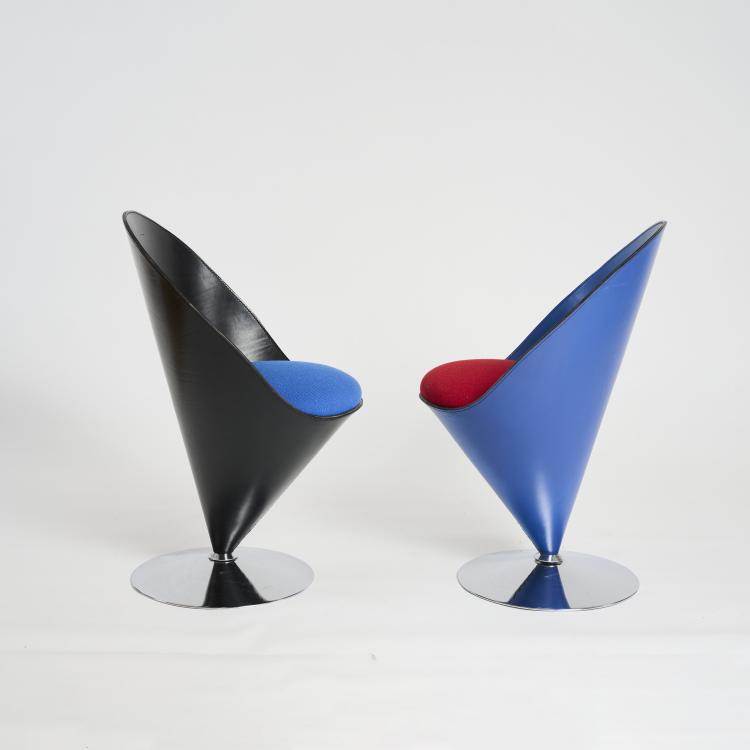 Bild 2 zu Objekt, Zwei Sessel 'Cone chair', 1958 (Entwurf), Verner Panton, Polythema, Erding, 177A 211