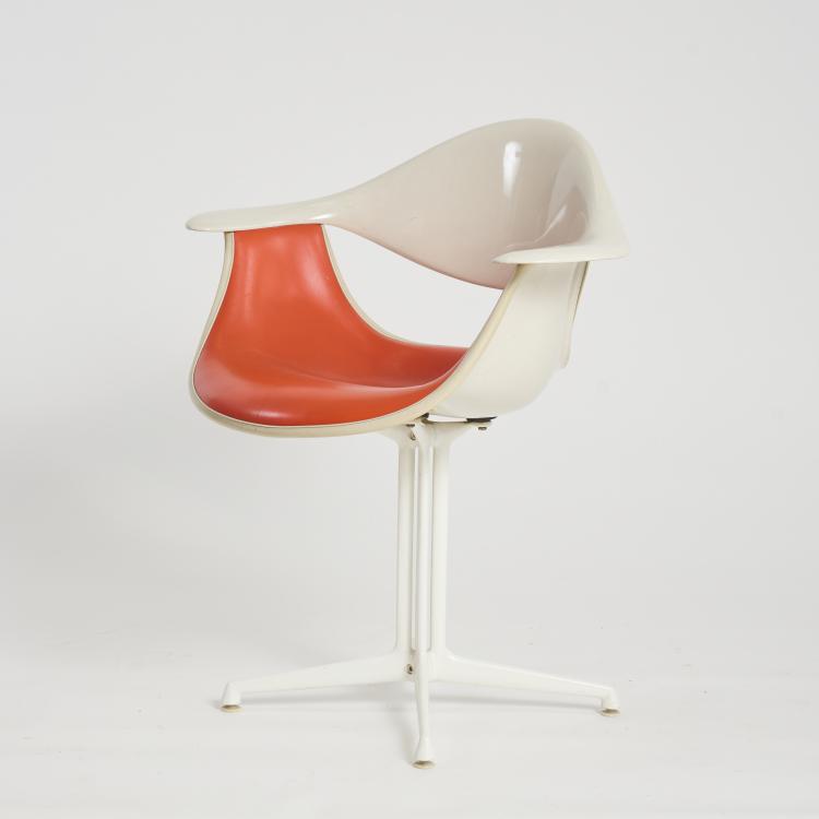 Hauptbild zu Objekt, 'DAF'-Armlehnstuhl auf 'LaFonda'-Gestell, 1956-58 (Entwurf), George Nelson, Herman Miller, Zeeland, 177A 195