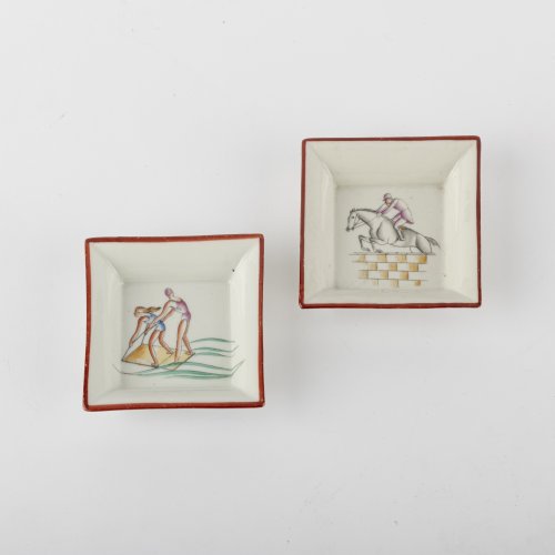 Two appetizer dishes, 1930s