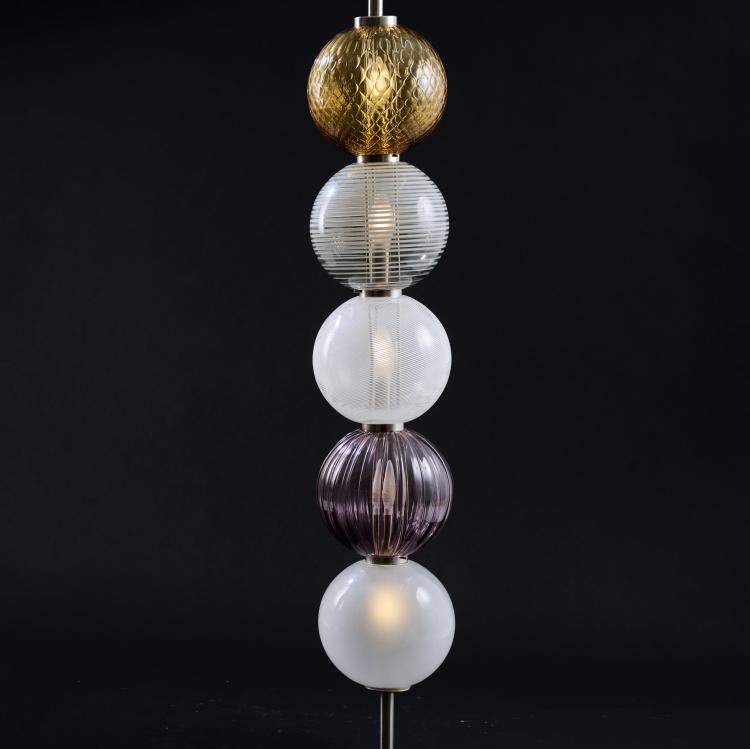 Hauptbild zu Objekt, 'Abaco' ceiling light, 1998 (design), Philip Baldwin,Monica Guggisberg, Venini & C., Murano, 176B 356