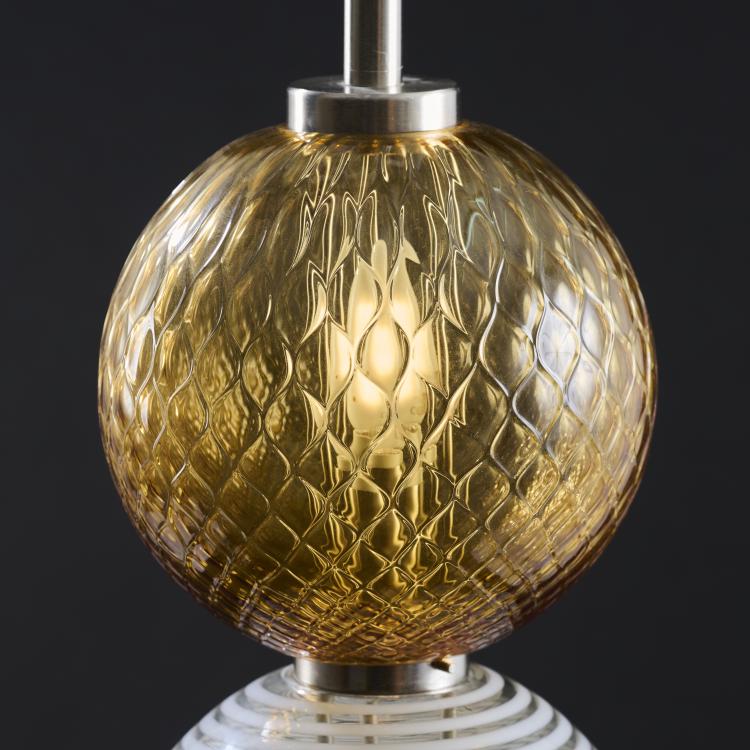 Bild 2 zu Objekt, 'Abaco' ceiling light, 1998 (design), Philip Baldwin,Monica Guggisberg, Venini & C., Murano, 176B 356
