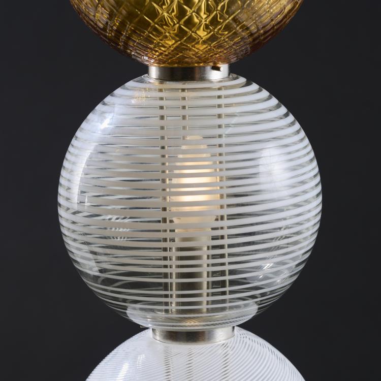 Bild 3 zu Objekt, 'Abaco' ceiling light, 1998 (design), Philip Baldwin,Monica Guggisberg, Venini & C., Murano, 176B 356