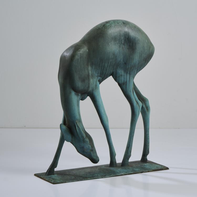 Bild 1 zu Objekt, Grazing Deer, 1930, Fritz von Graevenitz, 176C 681