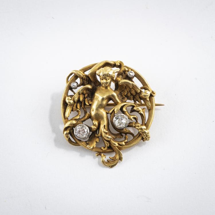 Hauptbild zu Objekt, Brosche 'Amor', um 1900, Paris, 176C 523
