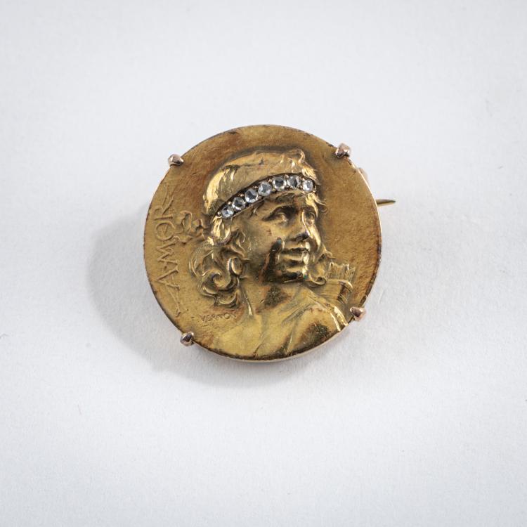 Hauptbild zu Objekt, 'Amor' brooch, c. 1900, Fr&eacute;d&eacute;ric de Vernon, Weichesm&uuml;ller, Eduard, Wien (zug./attr.), 176C 530