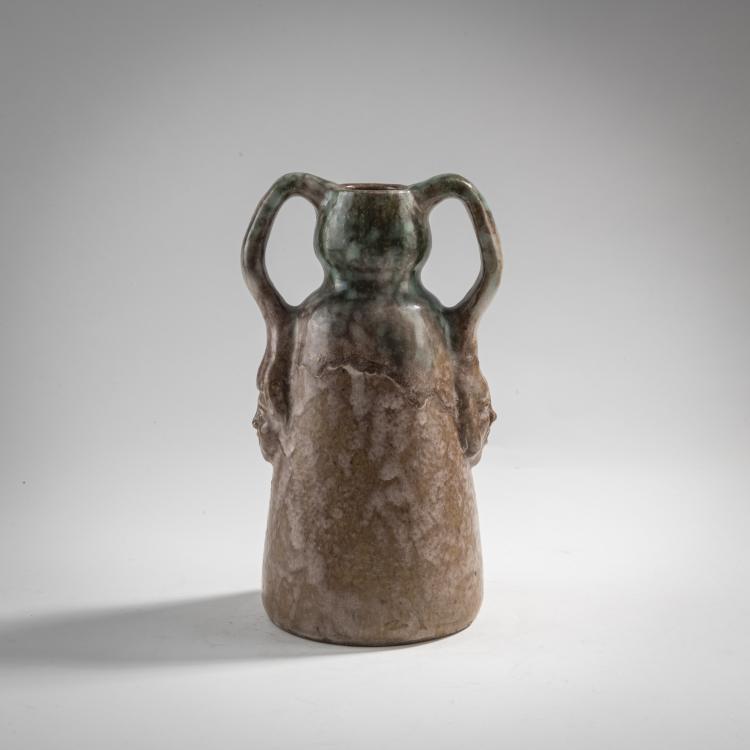 Hauptbild zu Objekt, Vase with handles with Masks, 1904-08, Ernst Barlach, Mutz, Richard, Berlin, 176C 652