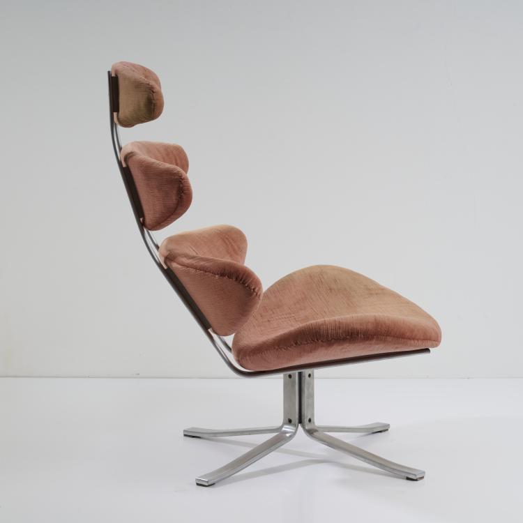 Hauptbild zu Objekt, 'Corona-Model No. EJ 605' easy chair, 1961 (design), Poul Volther, J&ouml;rgensen, Eric, Kopenhagen, 176B 297