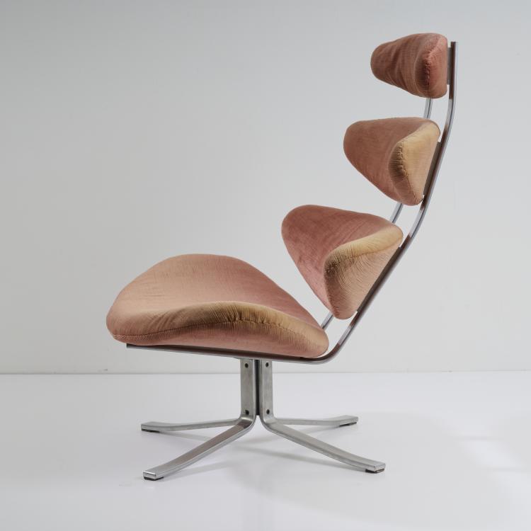 Bild 5 zu Objekt, 'Corona-Model No. EJ 605' easy chair, 1961 (design), Poul Volther, J&ouml;rgensen, Eric, Kopenhagen, 176B 297