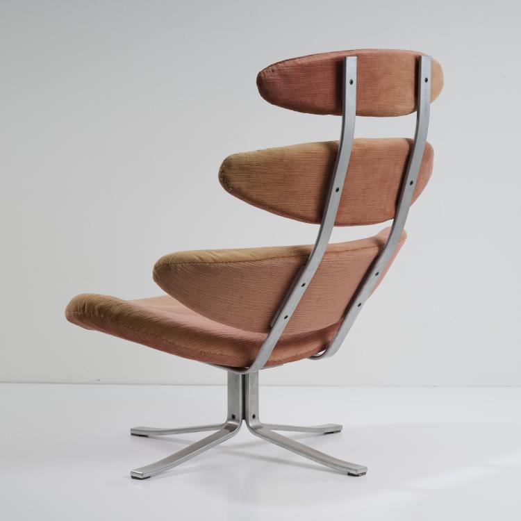 Bild 6 zu Objekt, 'Corona-Model No. EJ 605' easy chair, 1961 (design), Poul Volther, J&ouml;rgensen, Eric, Kopenhagen, 176B 297