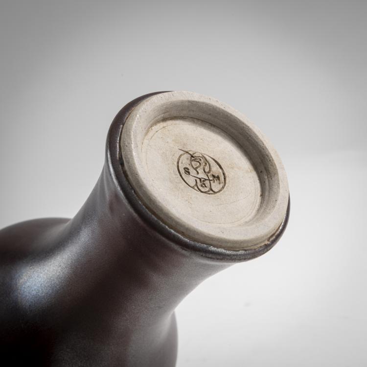 Bild 2 zu Objekt, Bulbous Vase, c. 1900, Jakob Julius Scharvogel, Scharvogel, M&uuml;nchen, 176C 664