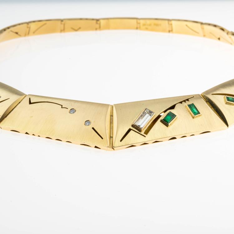 Bild 4 zu Objekt, Unikat-Collier mit aufw&auml;ndigen S&auml;gearbeiten, 1992, Johann M&uuml;llerperth, 176D 900