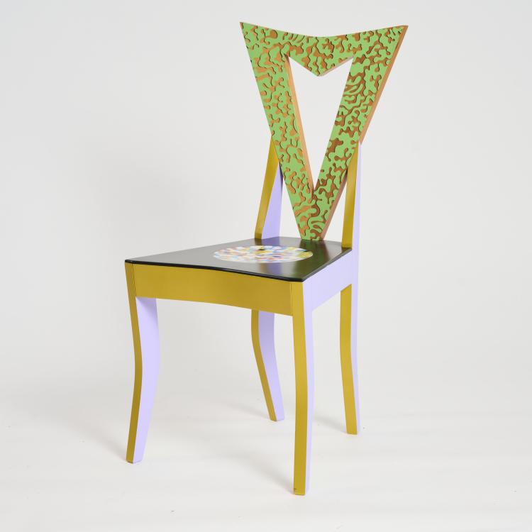 Hauptbild zu Objekt, 'Czech Cubism' chair, 1991, Alessandro Mendini, Vitra, Birsfelden, 176B 240