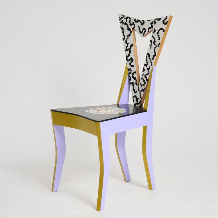 Hauptbild zu Objekt, 'Czech Cubism' chair, 1991, Alessandro Mendini, Vitra, Birsfelden, 176B 242
