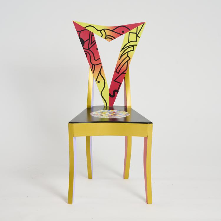 Bild 1 zu Objekt, 'Czech Cubism' chair, 1991, Alessandro Mendini, Vitra, Weil am Rhein, 176B 241