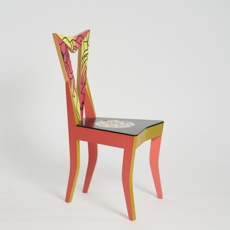 Bild 2 zu Objekt, 'Czech Cubism' chair, 1991, Alessandro Mendini, Vitra, Weil am Rhein, 176B 241