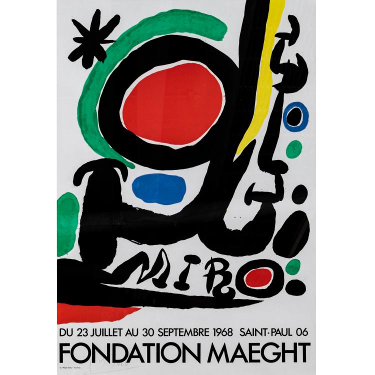 Hauptbild zu Objekt, Exhibition Poster Fondation Maeght, 1968, Joan Mir&oacute;, 177C 643