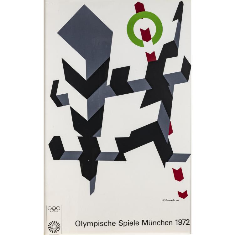 Bild 2 zu Objekt, 7 artist posters 'Olympic Games Munich 1972', 1972, Josef Albers,Horst Antes,Eduardo Chillida,Allan D'Arcangelo,Hans Hartung,Marino Marini,Serge Poliakoff, 177C 710
