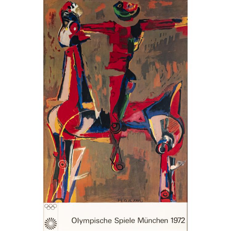 Bild 5 zu Objekt, 7 artist posters 'Olympic Games Munich 1972', 1972, Josef Albers,Horst Antes,Eduardo Chillida,Allan D'Arcangelo,Hans Hartung,Marino Marini,Serge Poliakoff, 177C 710
