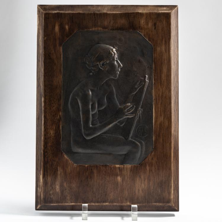 Hauptbild zu Objekt, Plakette 'Le Dessin', 1894, Alexandre Charpentier, 176C 503