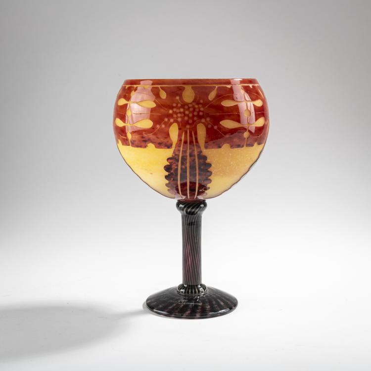 Hauptbild zu Objekt, 'Amaranthes' goblet, 1923-26, Schneider, Epinay-sur-Seine, 176C 464