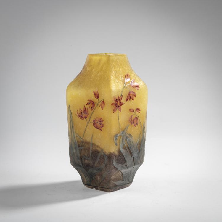 Hauptbild zu Objekt, Vase 'Montbretias', 1905-10, Henri Berg&eacute;, Daum Fr&egrave;res, Nancy, 176C 376