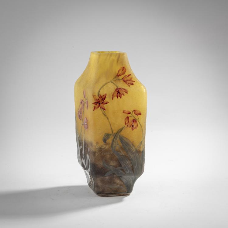 Bild 1 zu Objekt, Vase 'Montbretias', 1905-10, Henri Berg&eacute;, Daum Fr&egrave;res, Nancy, 176C 376