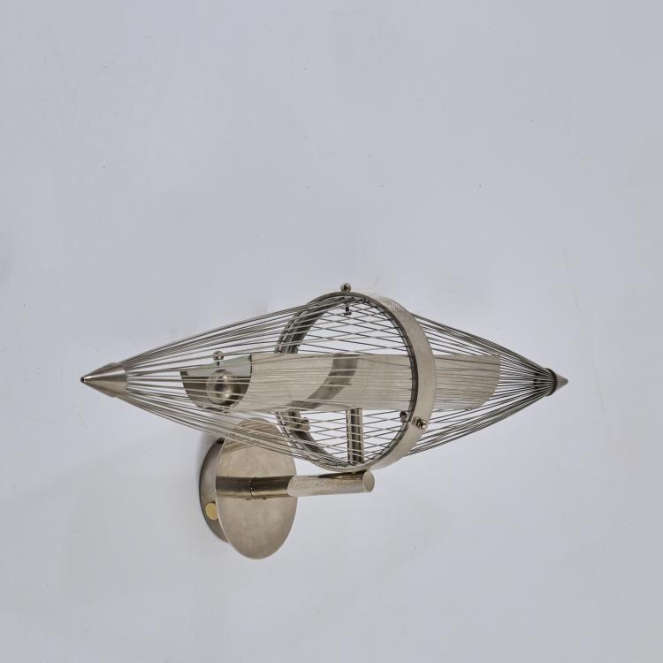 Hauptbild zu Objekt, Wall light, c. 1989, Leonard Ballweg, Industrial Design, M&uuml;nchen / Munich, 177A 448