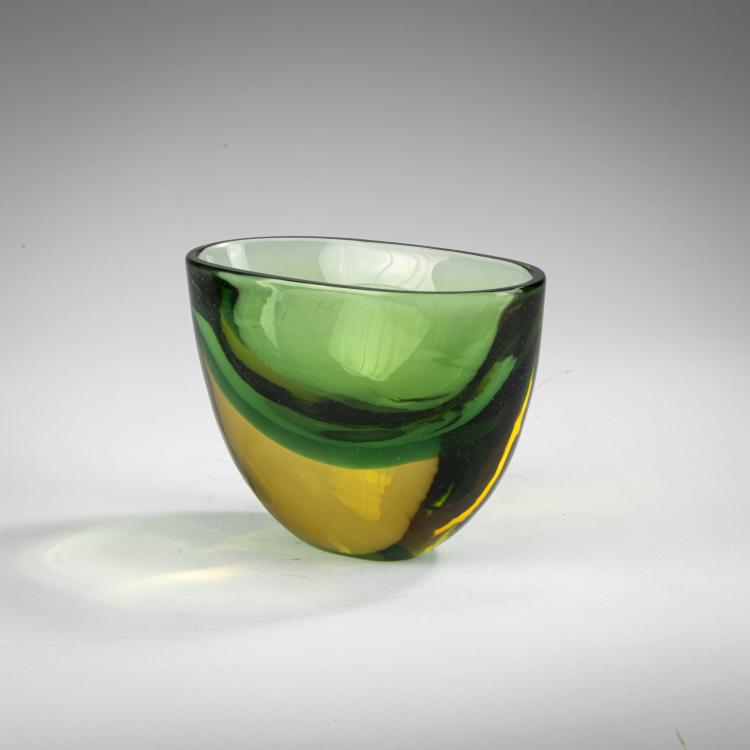 Bild 1 zu Objekt, Vase 'Sommerso verde giallo', um 1955, Flavio Poli, Seguso Vetri d'Arte, Murano, 177B 594