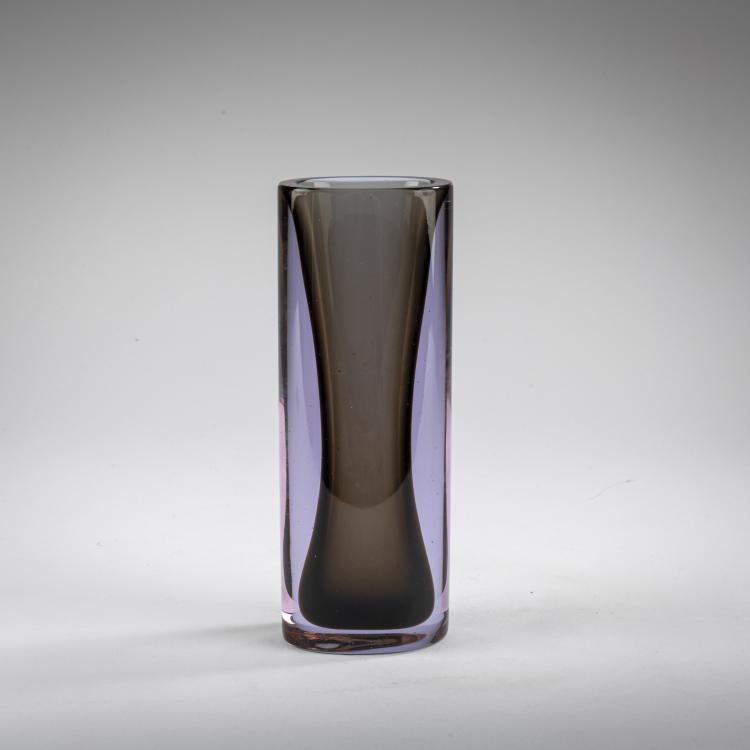 Hauptbild zu Objekt, Vase 'Sommerso grigio violetto', 1957, Flavio Poli, Seguso Vetri d'Arte', Murano, 177B 598
