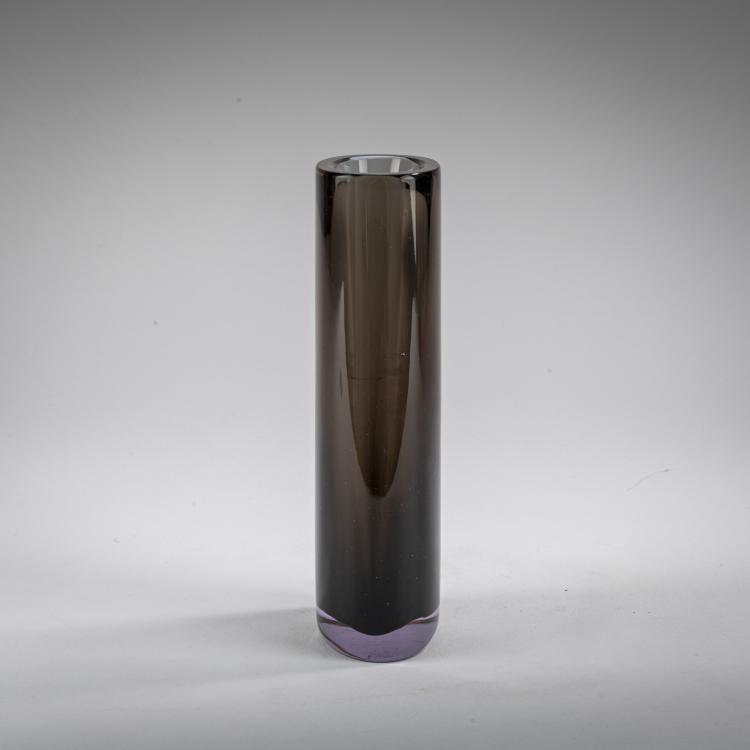 Bild 1 zu Objekt, Vase 'Sommerso grigio violetto', 1957, Flavio Poli, Seguso Vetri d'Arte', Murano, 177B 598