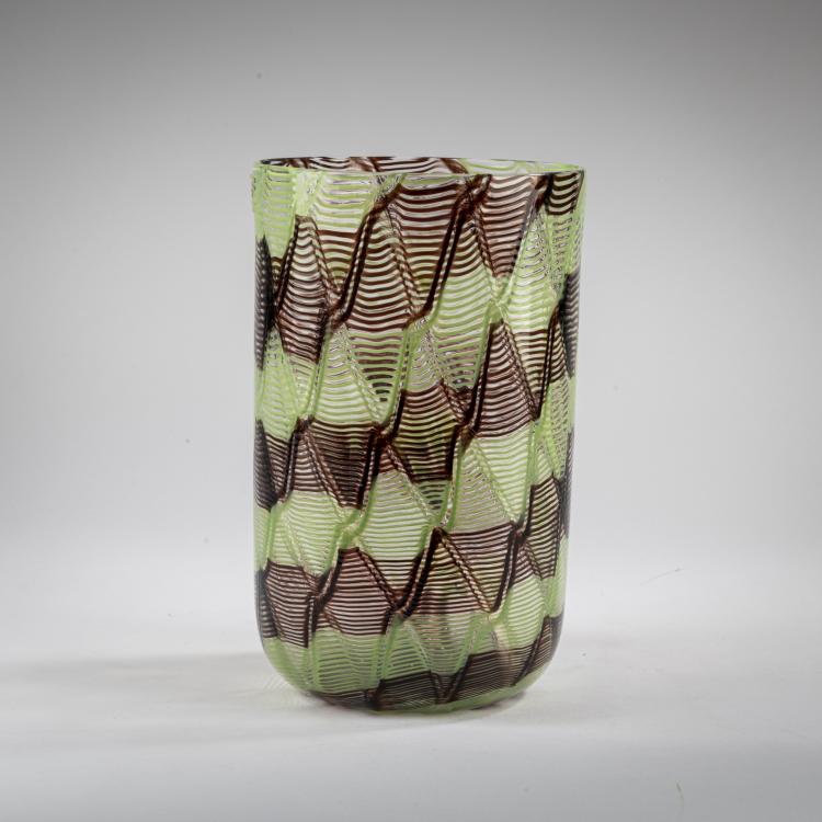 Hauptbild zu Objekt, Vase 'Zanfirico', 1981, James Carpenter, Venini & C., Murano, 177B 576