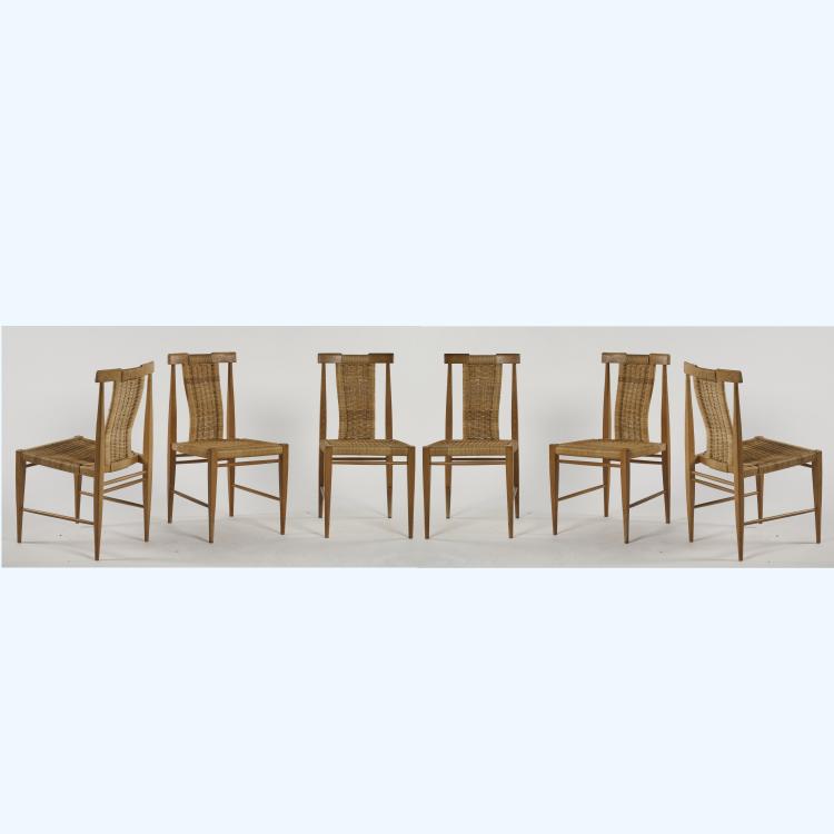 Bild 2 zu Objekt, Sechs St&uuml;hle 'H2127', 1963 (Entwurf), Rudolf Frank, Schnaidt, Lukas, Steinheim/Murr, 176B 75