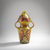 Vase with handles with rose hips, c. 1900