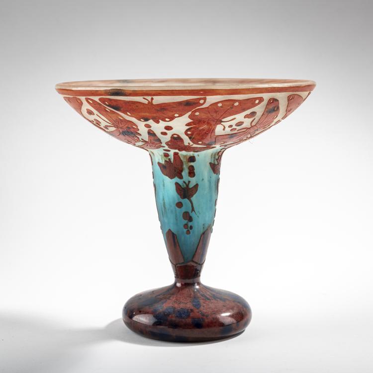 Hauptbild zu Objekt, Vase 'Papillons', 1923-26, Schneider, Epinay-sur-Seine, 176C 466