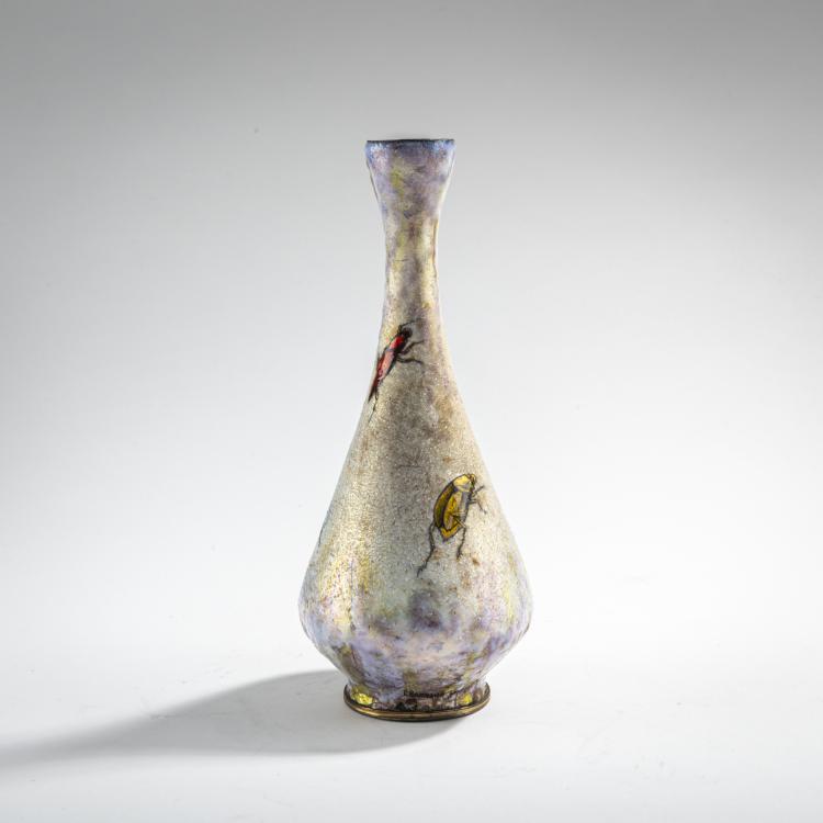 Bild 1 zu Objekt, Cloisonn&eacute; vase with Insects, 1905, Paul Bonnaud, Bonnaud, Paul, Limoges, 176C 509