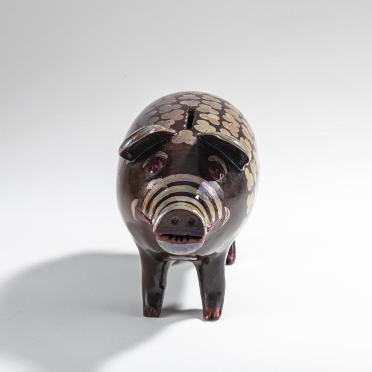 Bild 1 zu Objekt, Piggy bank, c. 1895, Vilmos Zsolnay, Zsolnay, Pecs, 176C 564