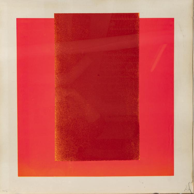 Hauptbild zu Objekt, 'Rot auf leuchtrot', 1966, Rupprecht Geiger, Stolpe Verlag Berlin (Publ.), 177C 725