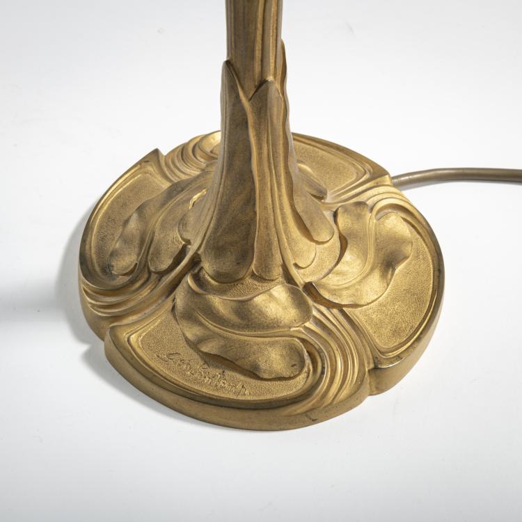 Bild 3 zu Objekt, Table light with bronze base, c. 1910, Daum Fr&egrave;res, Nancy, 176C 384