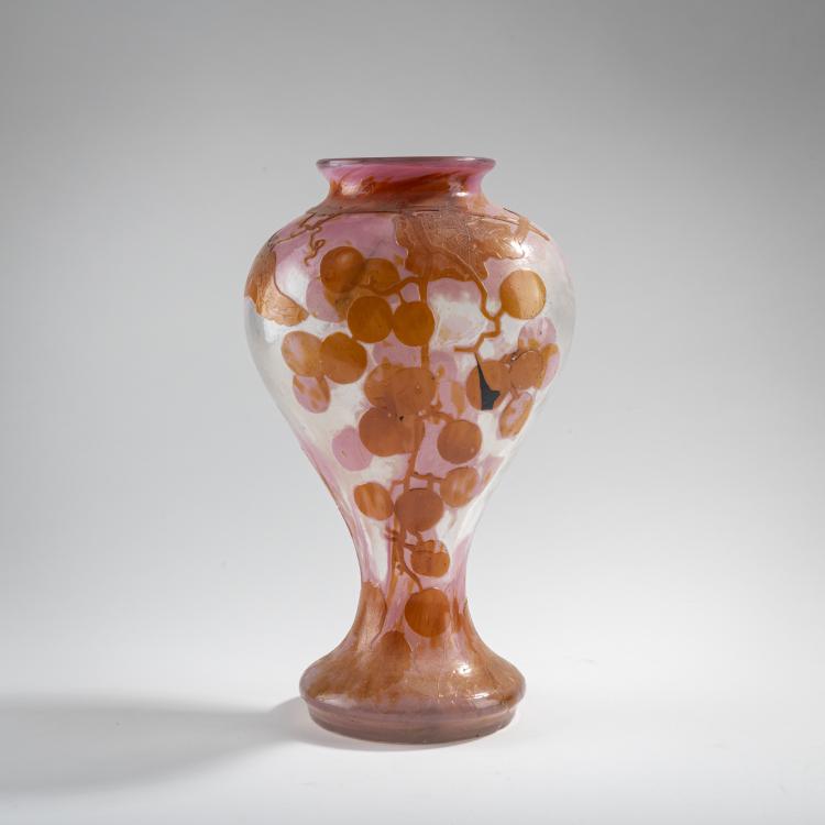 Hauptbild zu Objekt, Vase 'Raisins', c. 1895, Emile Gall&eacute;, Gall&eacute;, Nancy, 176C 401