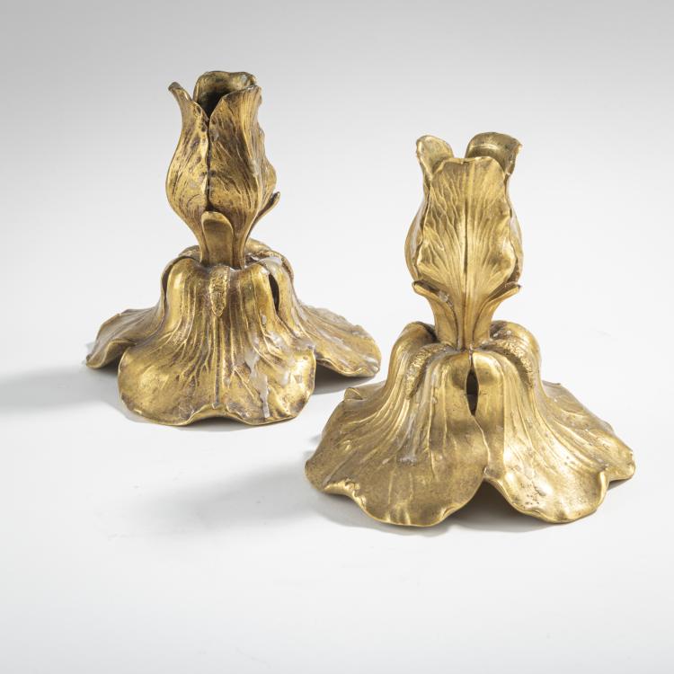 Bild 1 zu Objekt, Zwei Kerzenleuchter, um 1900, L&eacute;on Kann, Siot-Decauville, Paris, 176C 514