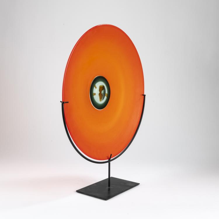 Bild 1 zu Objekt, Decorative plate 'Terra', 1986 (design), Laura Diaz de Santillana, Venini & C.,  Murano, 177B 578