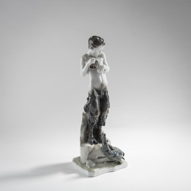 Hauptbild zu Objekt, 'Faun with Crocodile', 1913, Ferdinand Liebermann, Rosenthal, Selb, 176C 645