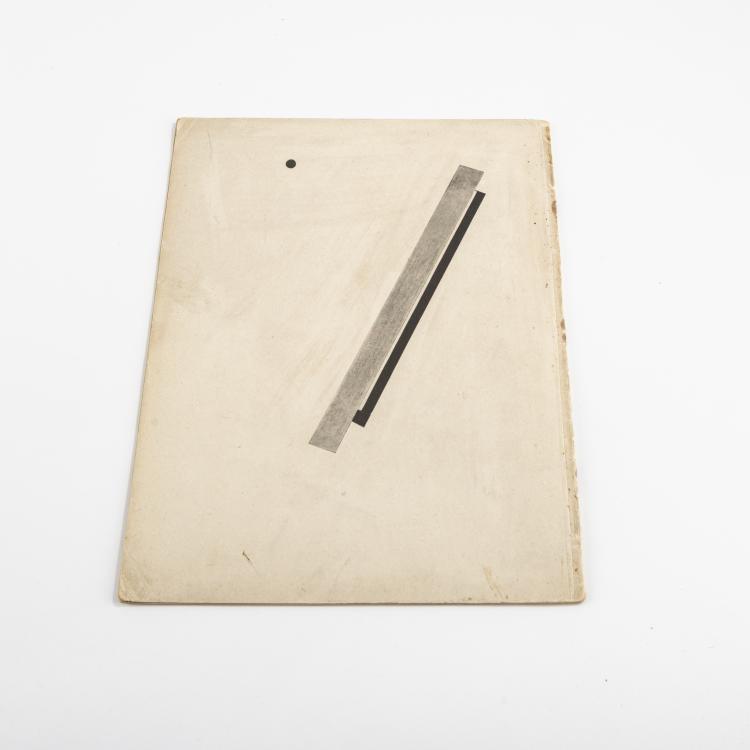 Bild 1 zu Objekt, 'Pro dva kvadrata. Suprematicheskii skaz v 6ti postroikakh' (Von zwei Quadraten. Suprematistische Erz&auml;hlung von Zwei Quadraten in 6 Konstruktionen), 1920 (erschienen 1922), El Lissitzky, 176B 60